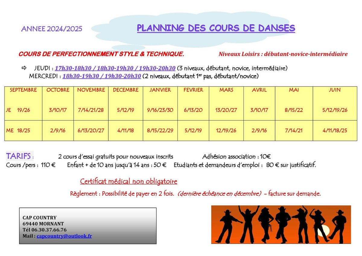 cours danse en ligne