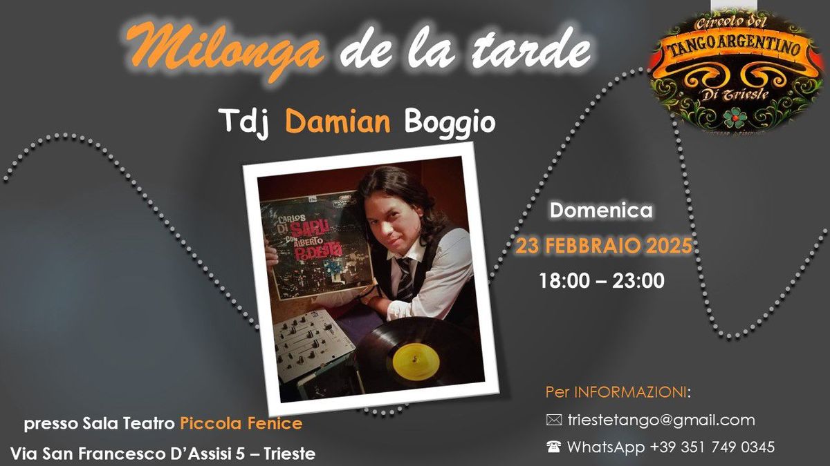 Milonga de la tarde - tdj Damian Boggio