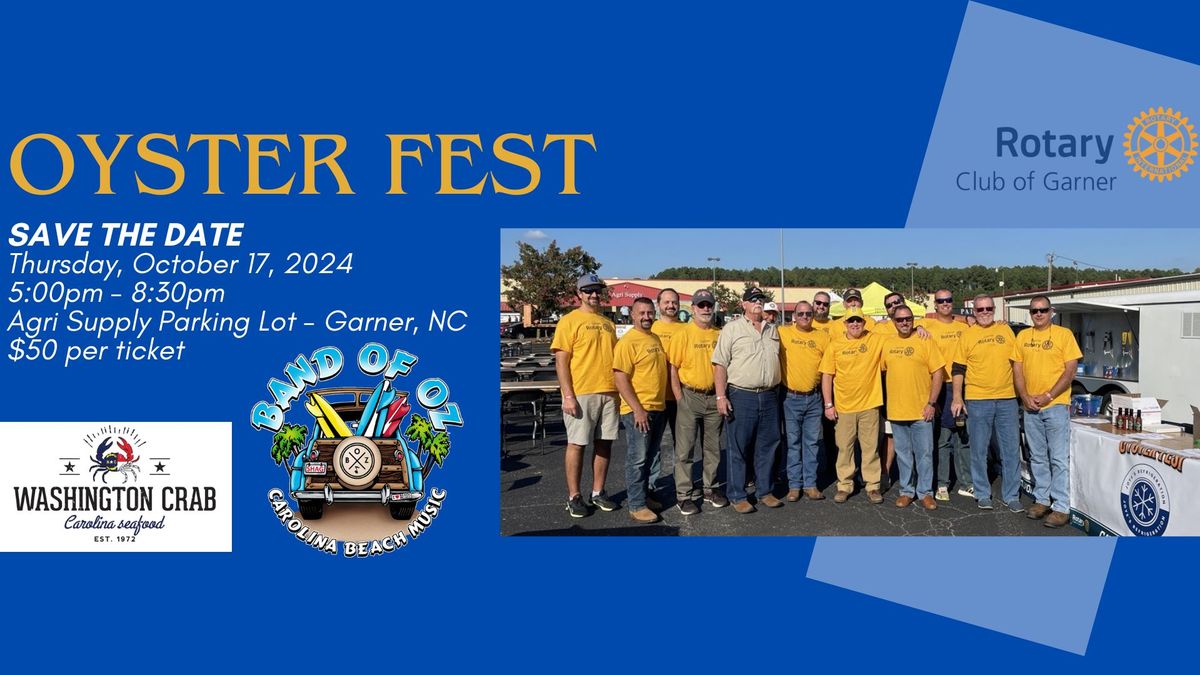 Garner Rotary 19th Annual OysterFest