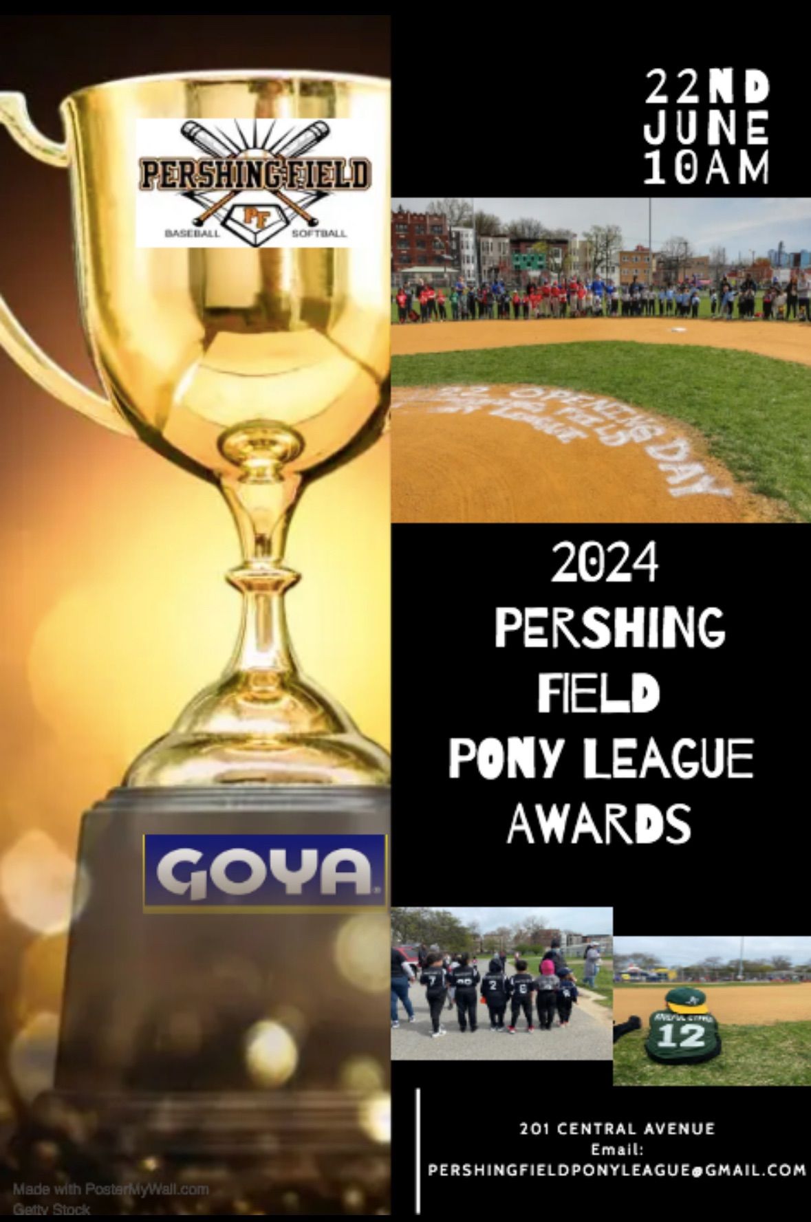 Pershing Field Pony League's Sponsor and Coach Appreciation Event