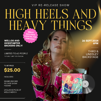 (SOLD OUT) BACKSTAGE AT 3RD : Carrie Welling - High Heels and Heavy Things - VIP Re-Release Show!