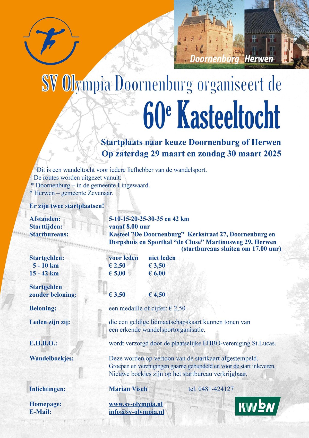 Wandeltocht, 60e Kasteeltocht