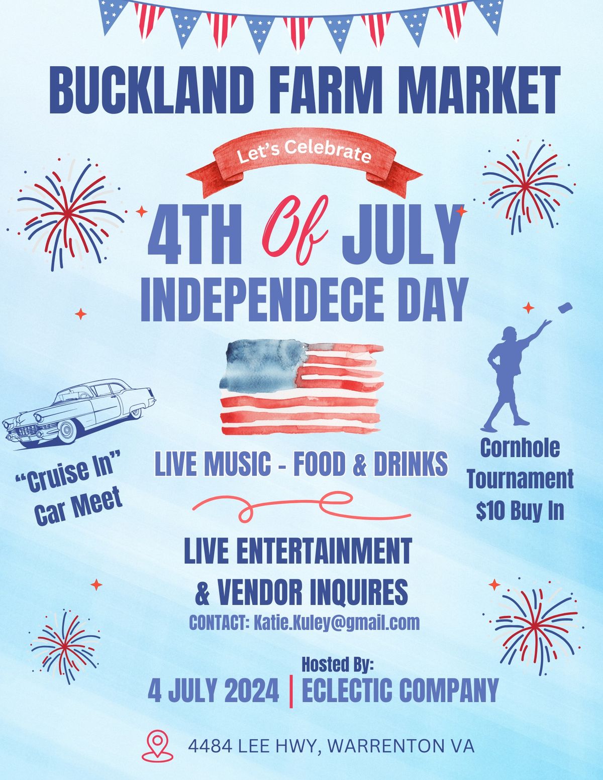 Buckland Farm Market 4th of July\ud83c\uddfa\ud83c\uddf8