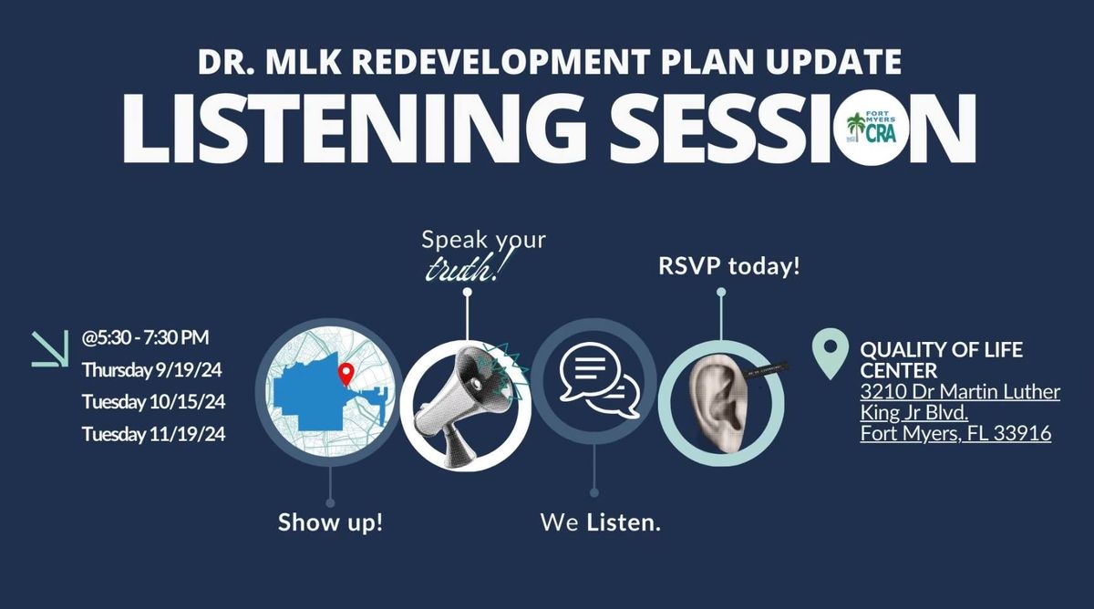 Dr. MLK Redevelopment Plan Update Listening Session 