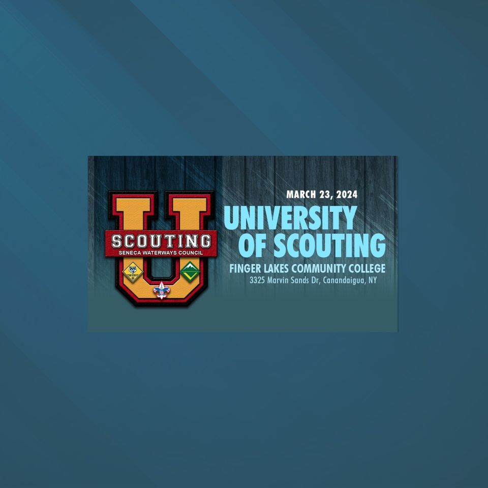 University of Scouting 2024 at FLCC, Finger Lakes Community College, Canandaigua, 23 March 2024