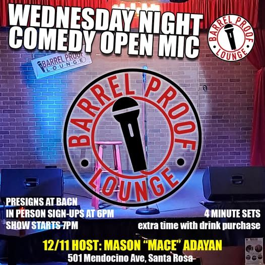 Stand-up Wednesday - Open Mic in Downtown Santa Rosa