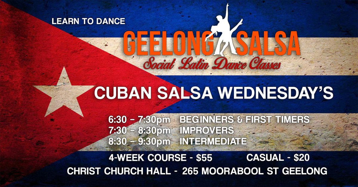 Salsa Dance Classes - Geelong [4-week block 2\/10 - 23\/10]