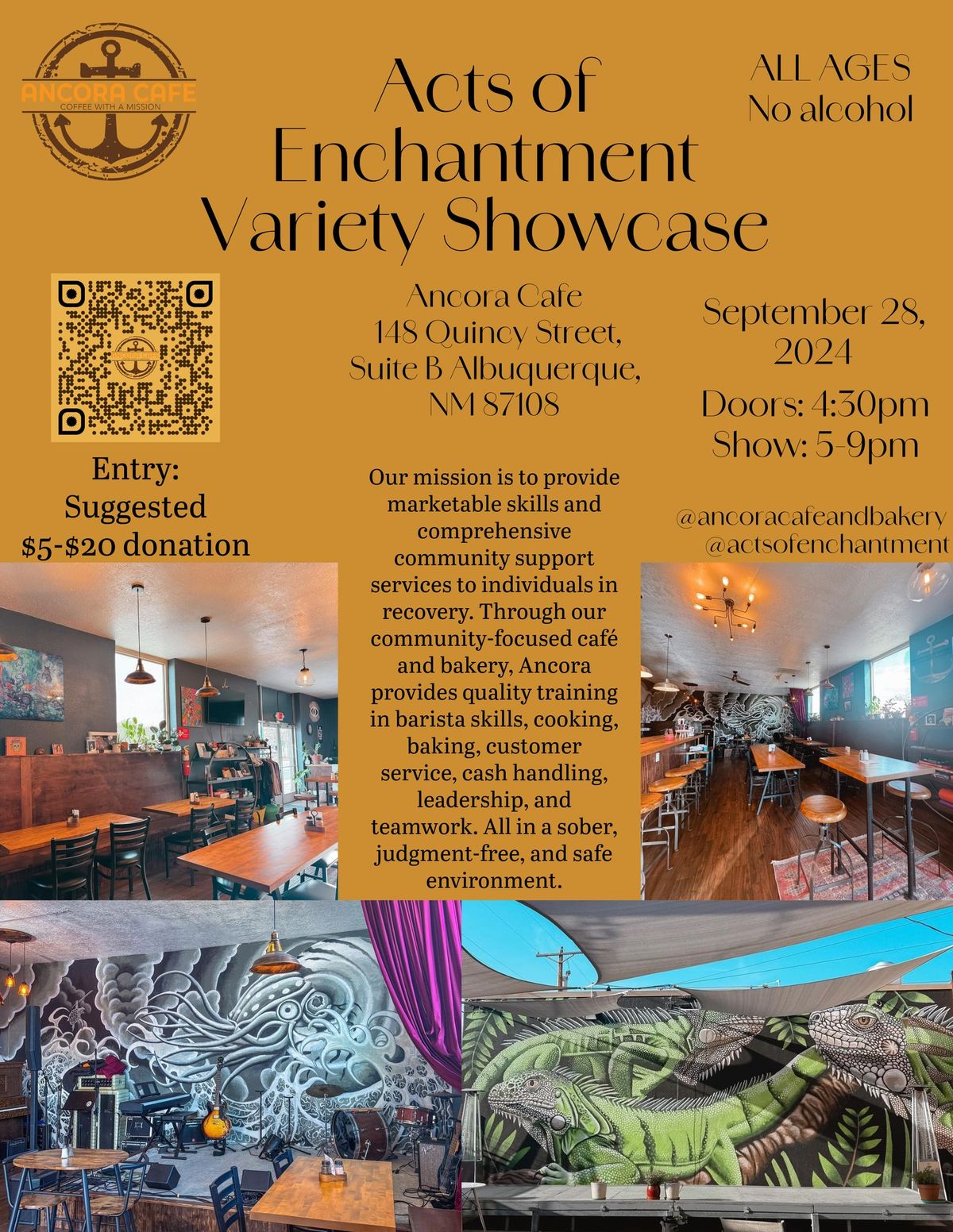 Acts Of Enchantment Variety Showcase at Ancora Cafe