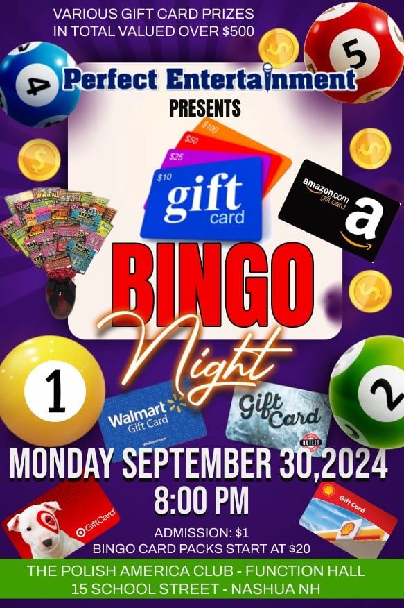 Gift Card Bingo