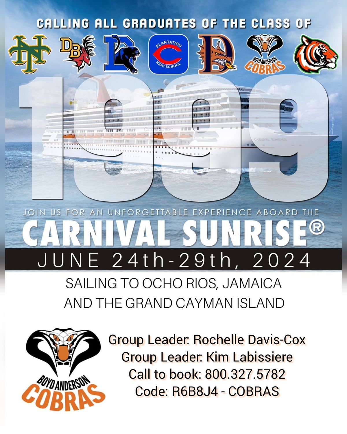 Class of 1999 - 25th Reunion Cruise - June 2024