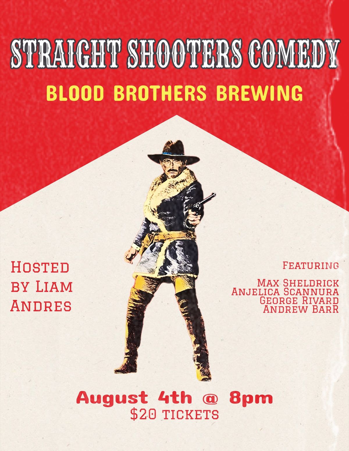 Straight Shooters Comedy at Blood Brothers Brewing