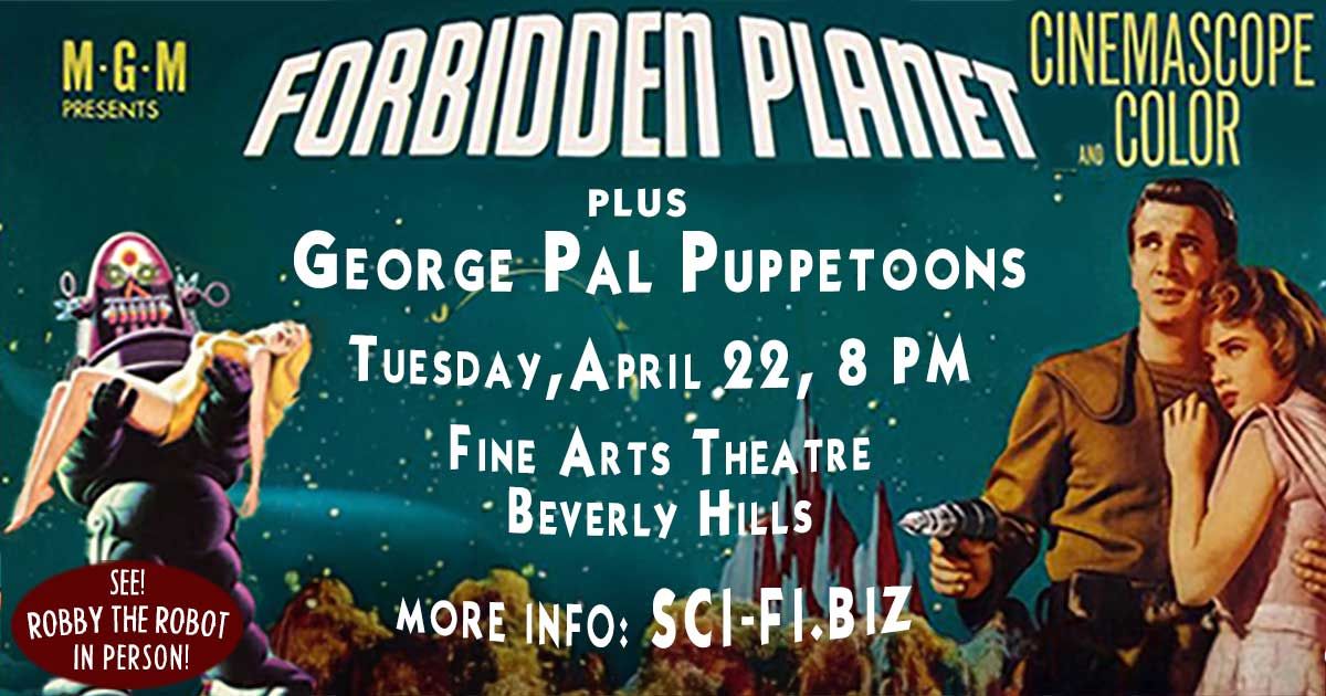 FORBIDDEN PLANET + ROBBY THE ROBOT IN PERSON + PUPPETOONS