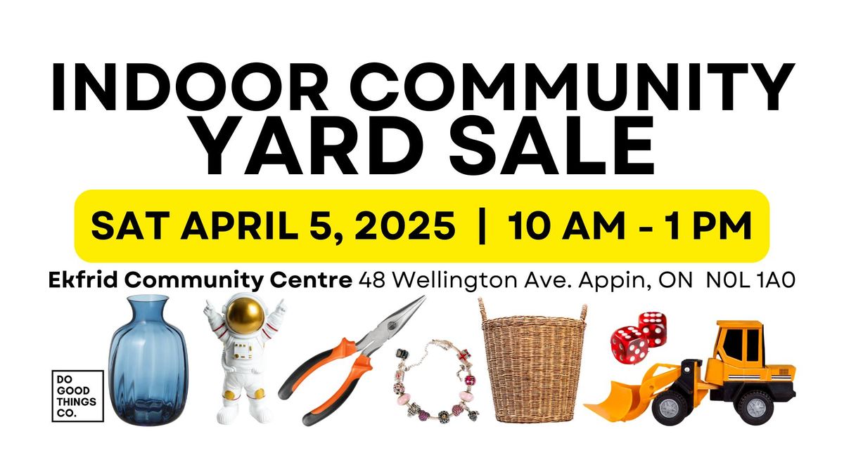 Appin - Indoor Community Yard Sale - April 5, 2025