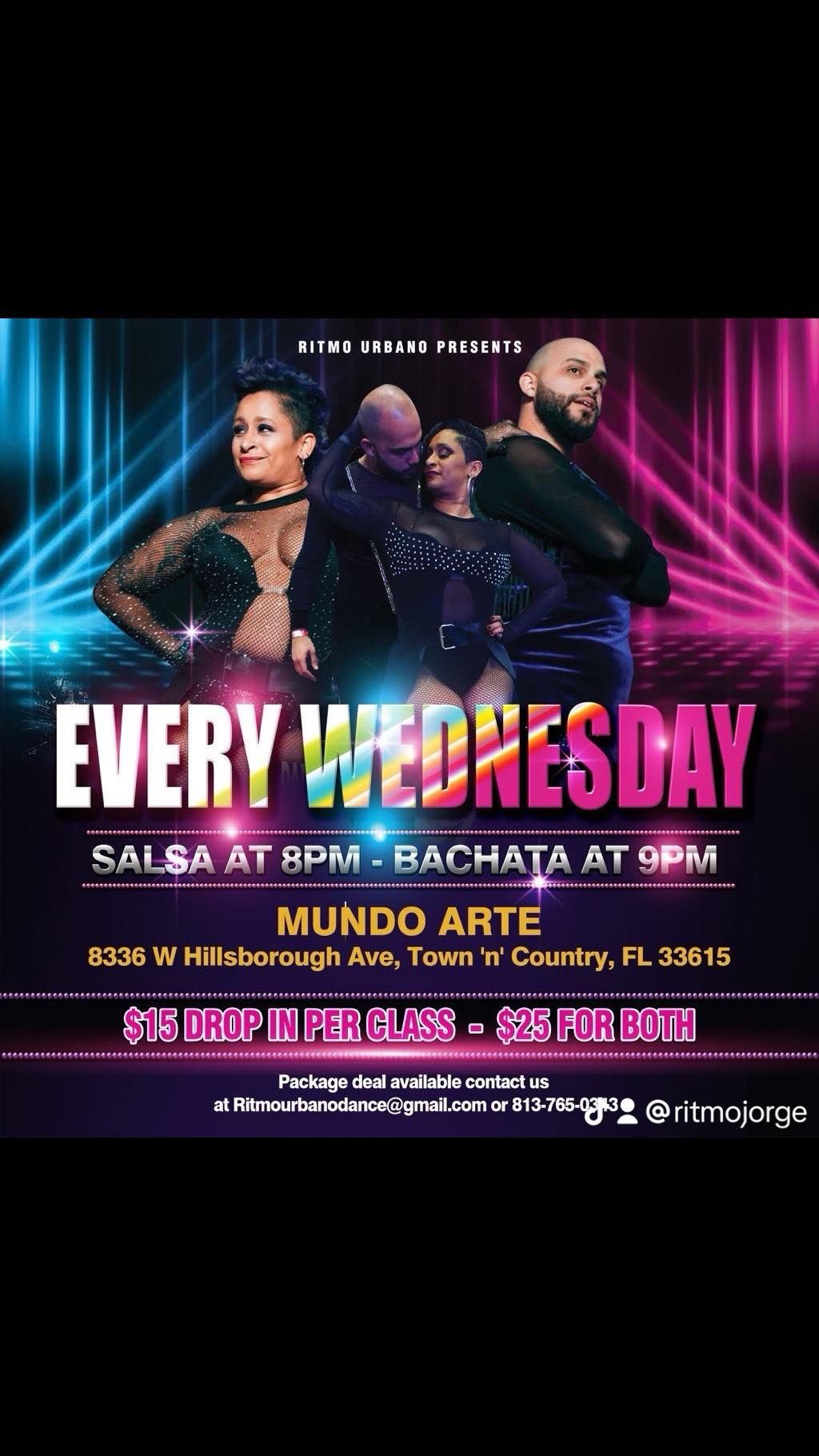 Salsa and Bachata Wednesday's with Ritmo Urbano