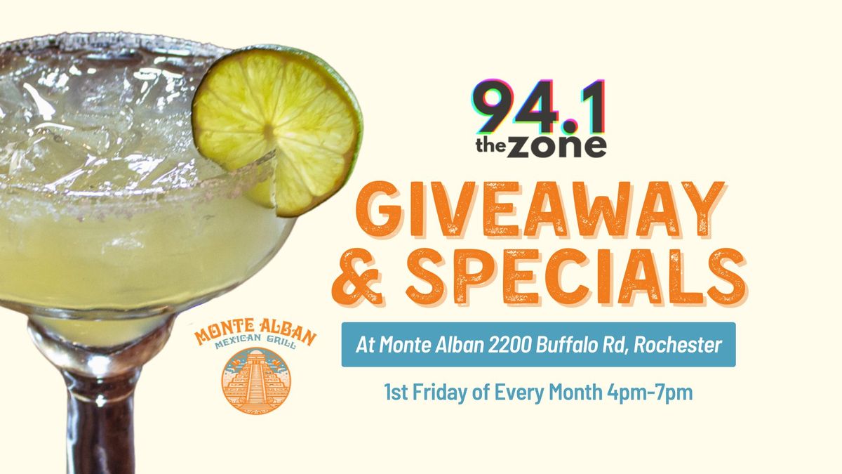 94.1 The Zone LIVE | Giveaway & Specials