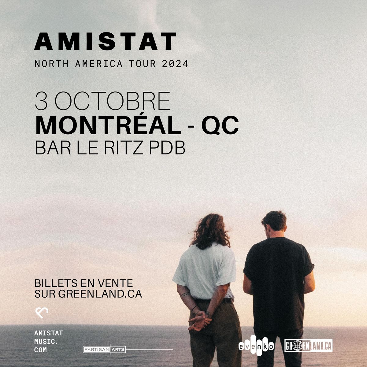 *COMPLET\/SOLDOUT* Amistat | Bar le Ritz PDB | Montr\u00e9al