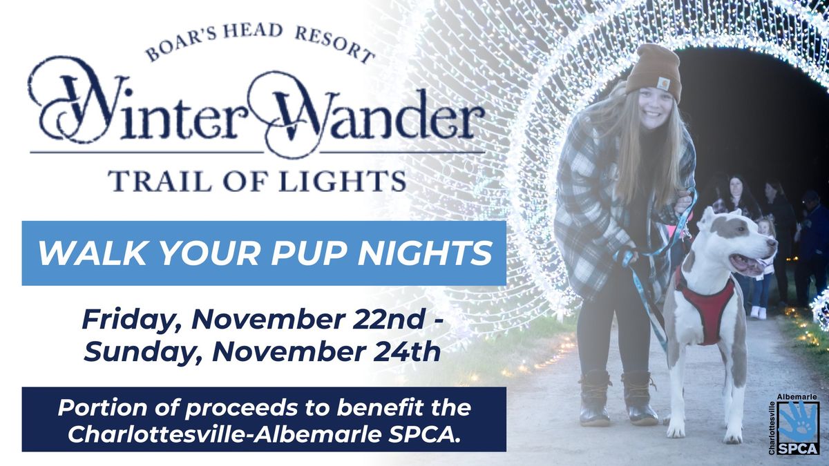 Boar's Head Resort Winter Wander Walk Your Pup Nights