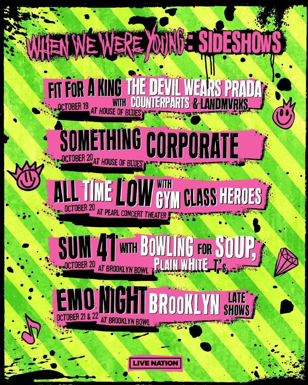 When We Were Young Sideshow: Emo Night Brooklyn