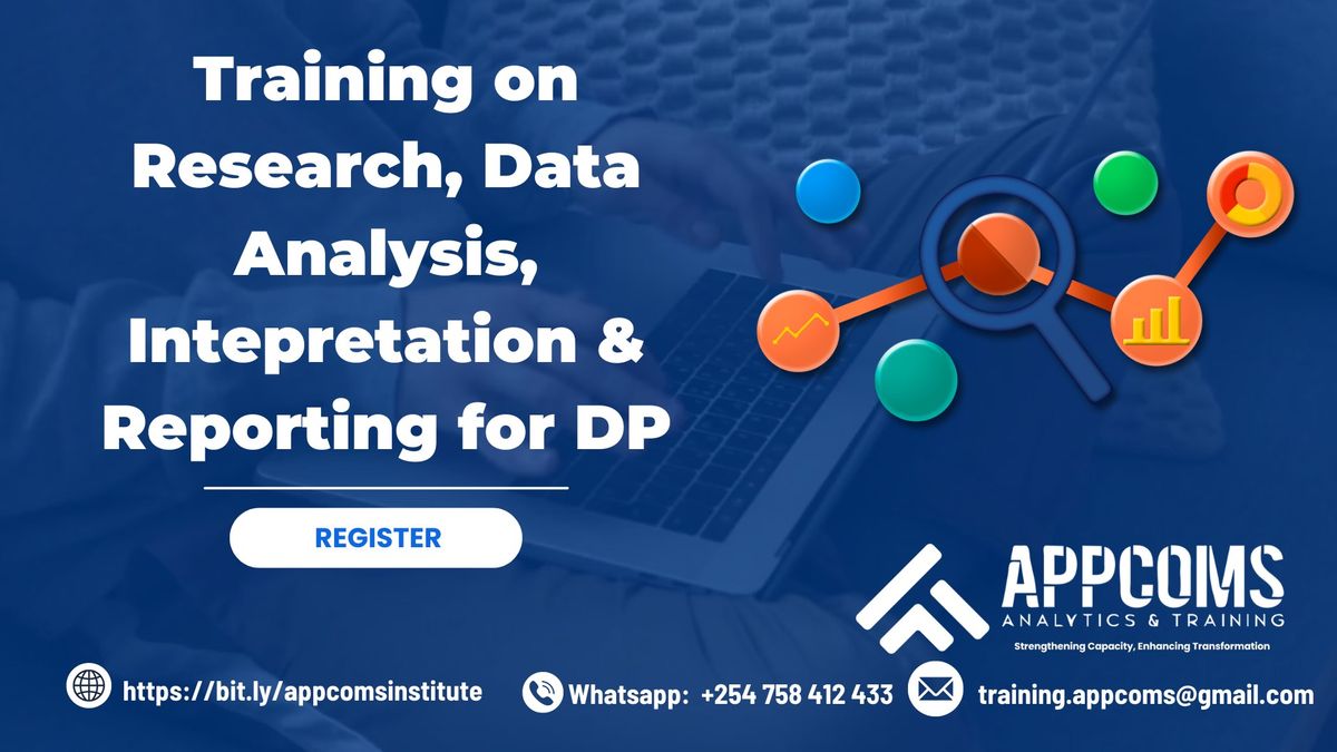 Training on Research, Data Analysis, Interpretation, and Reporting