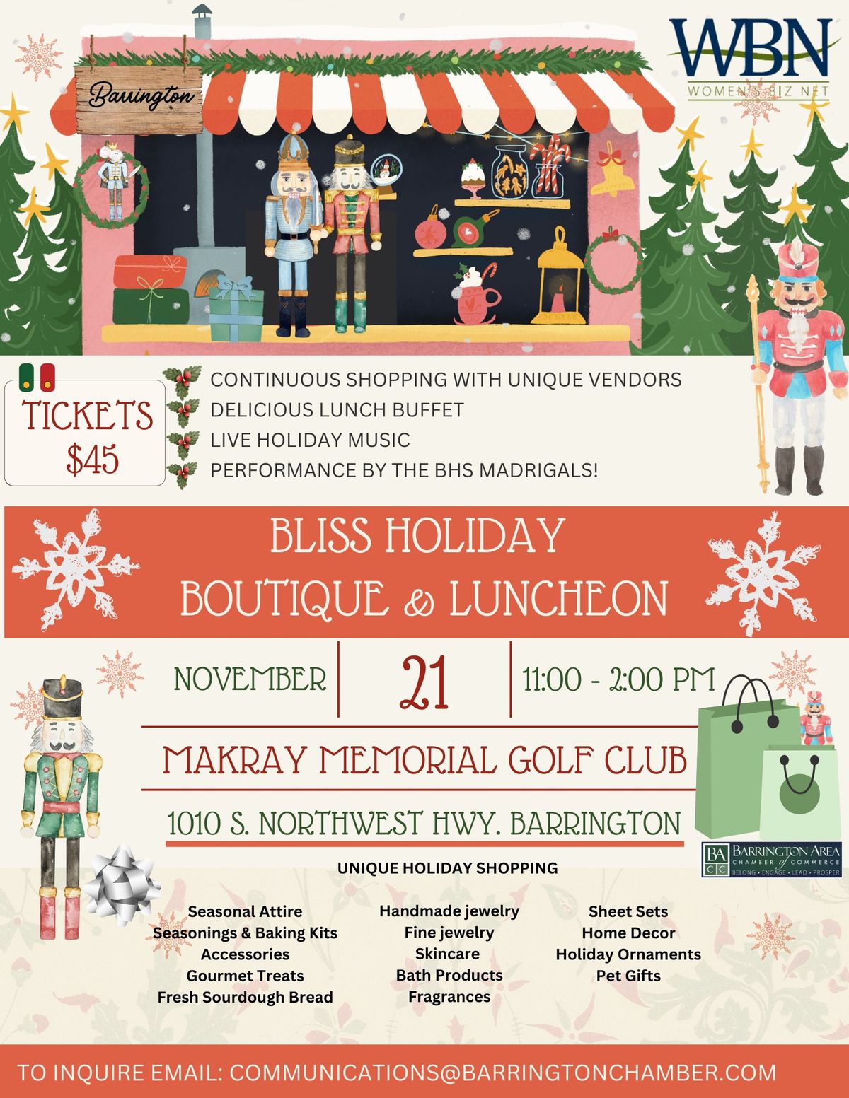 Bliss Holiday Boutique & Luncheon