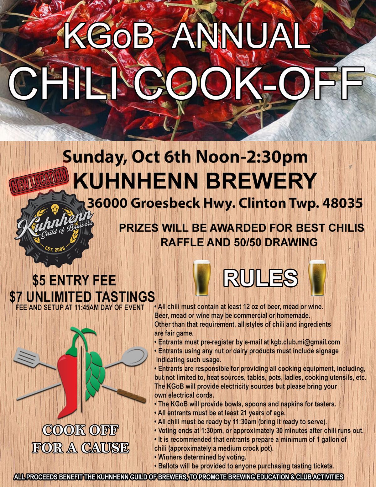 KGoB Annual Chili Cook-Off