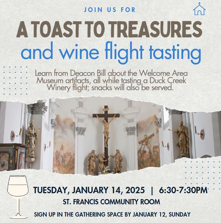 A Toast to Treasures and Wine Flight Tasting