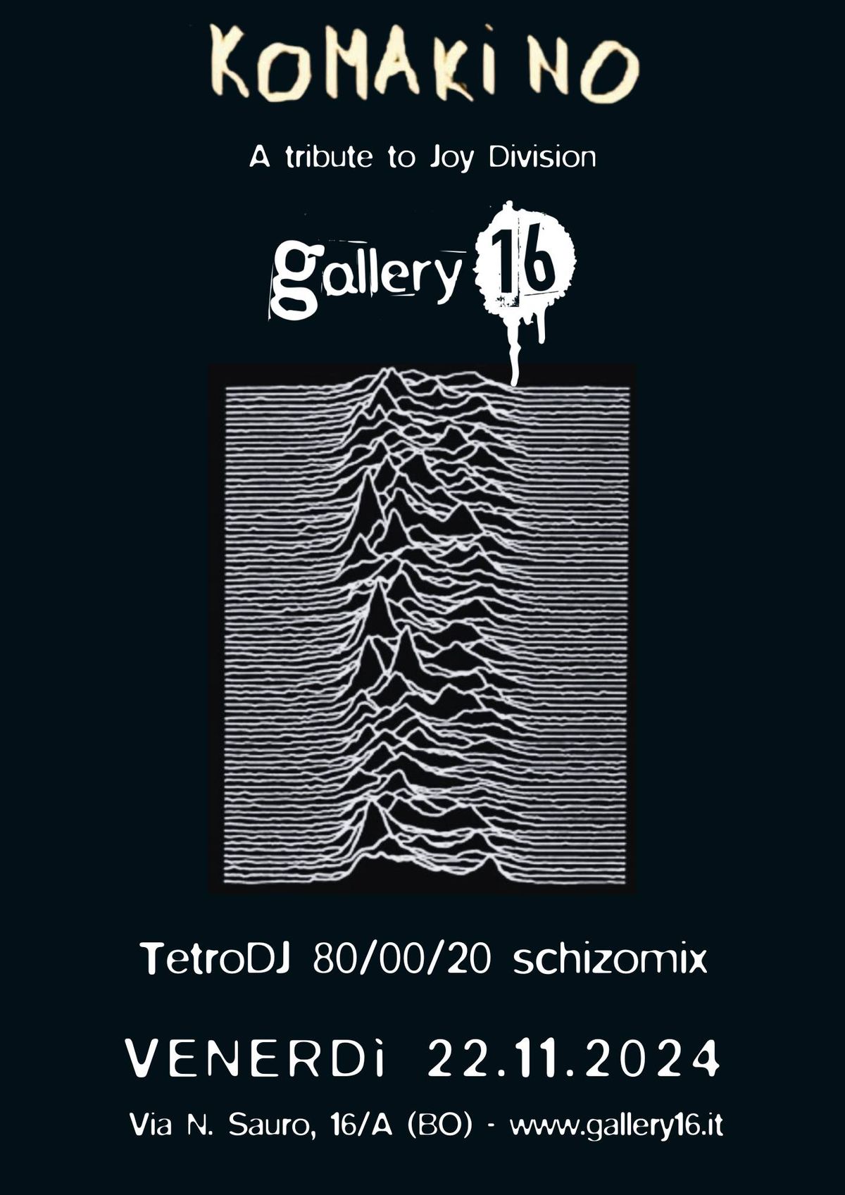 Komakino A tribute to Joy Division LIVE + Tetro DjSet 80\/00\/20