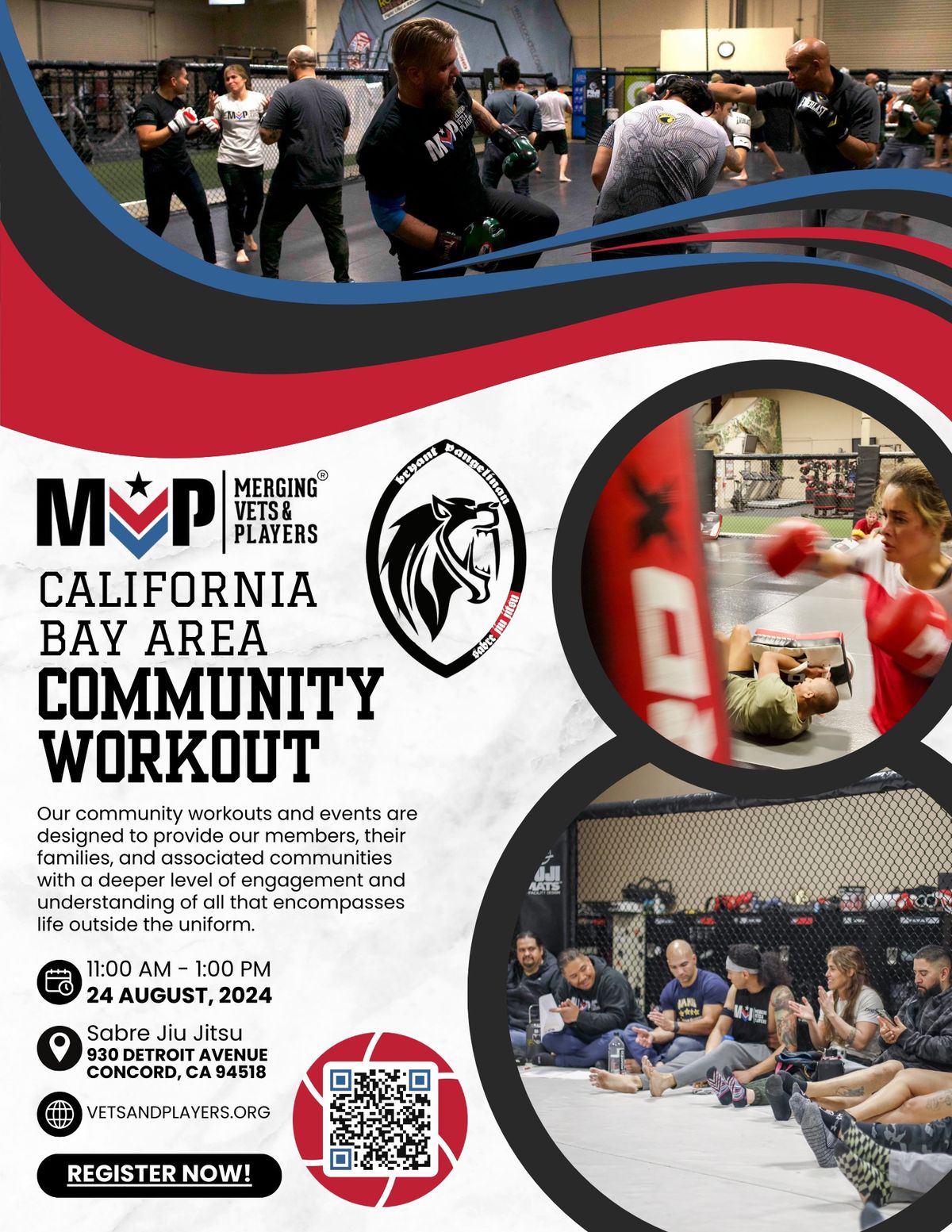 MVP Bay Area California Community Workout at Sabre Jiu Jitsu