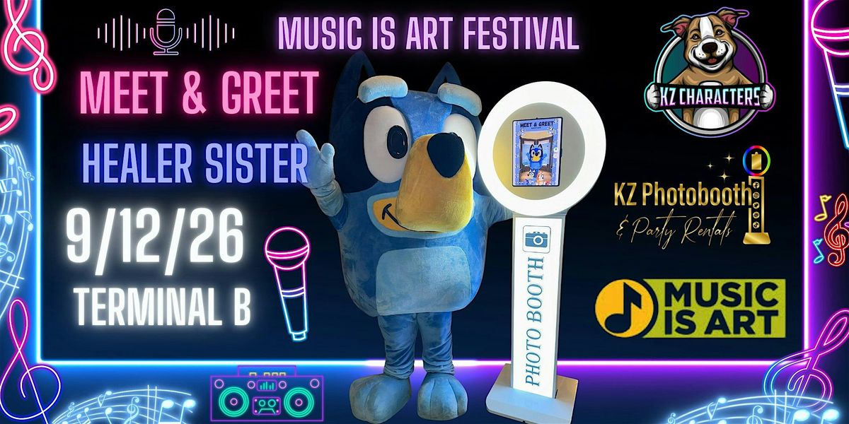 Meet the Blue Heeler Sister! Photo Meet & Greet at Music Is Art Festival