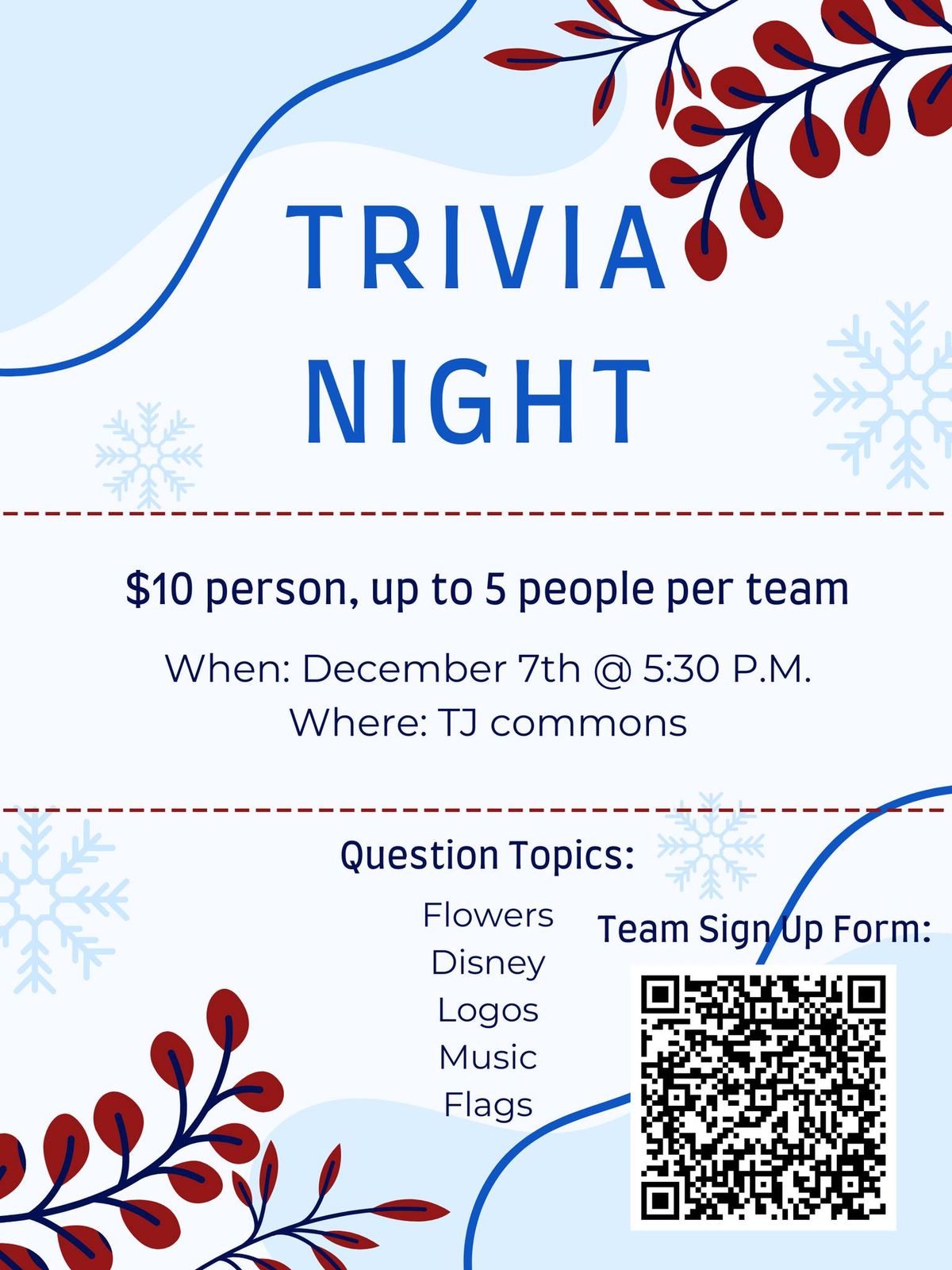 Off Broadway Productions Trivia Night