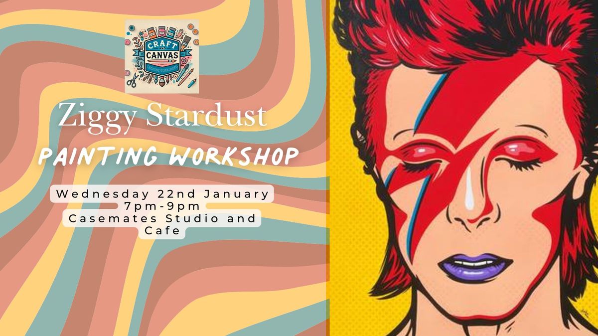 Paint and Sip Night: Ziggy Stardust Canvas