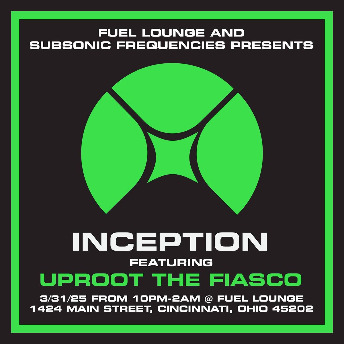 Inception 21 featuring Uproot The Fiasco