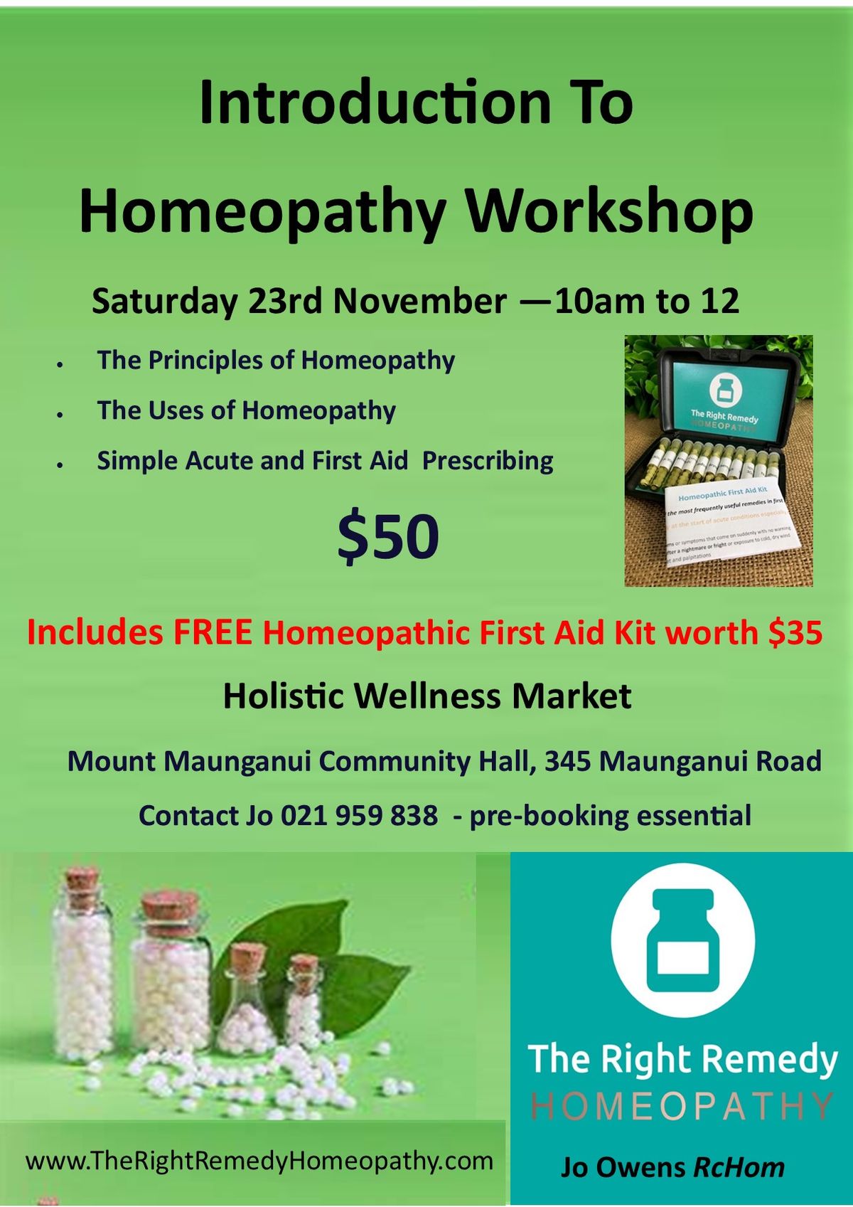 Introduction to Homeopathy Workshop