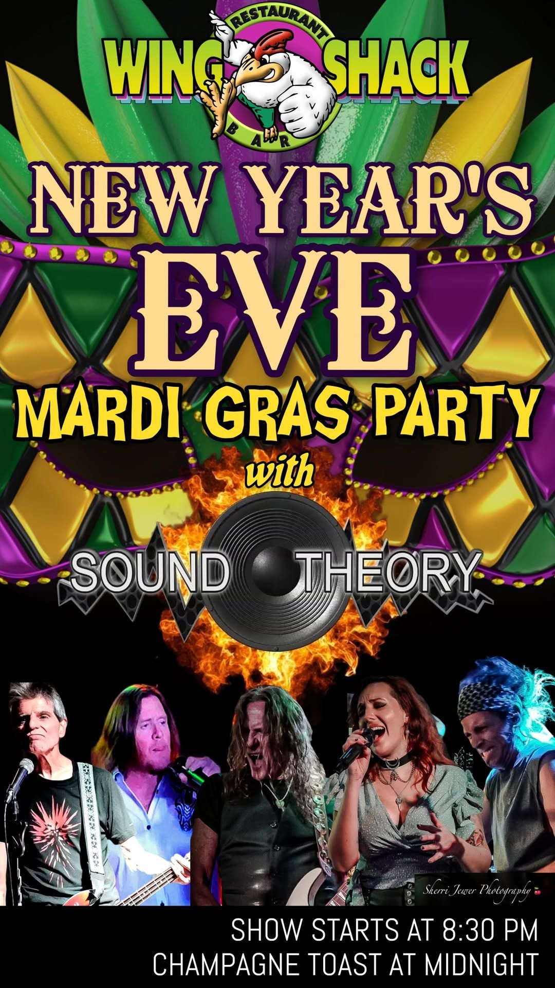 Sound Theory to Rock New Years Eve at Wing Shack in Orlando!