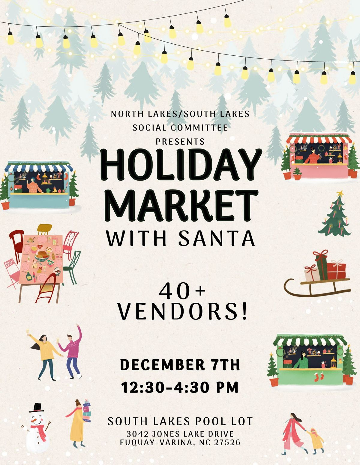 Holiday Vendor Market with Santa