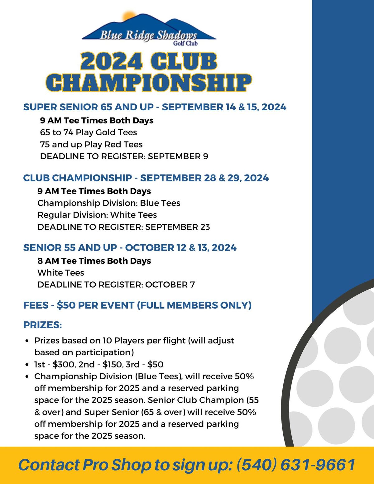 2024 Club Championship - Seniors (55+)