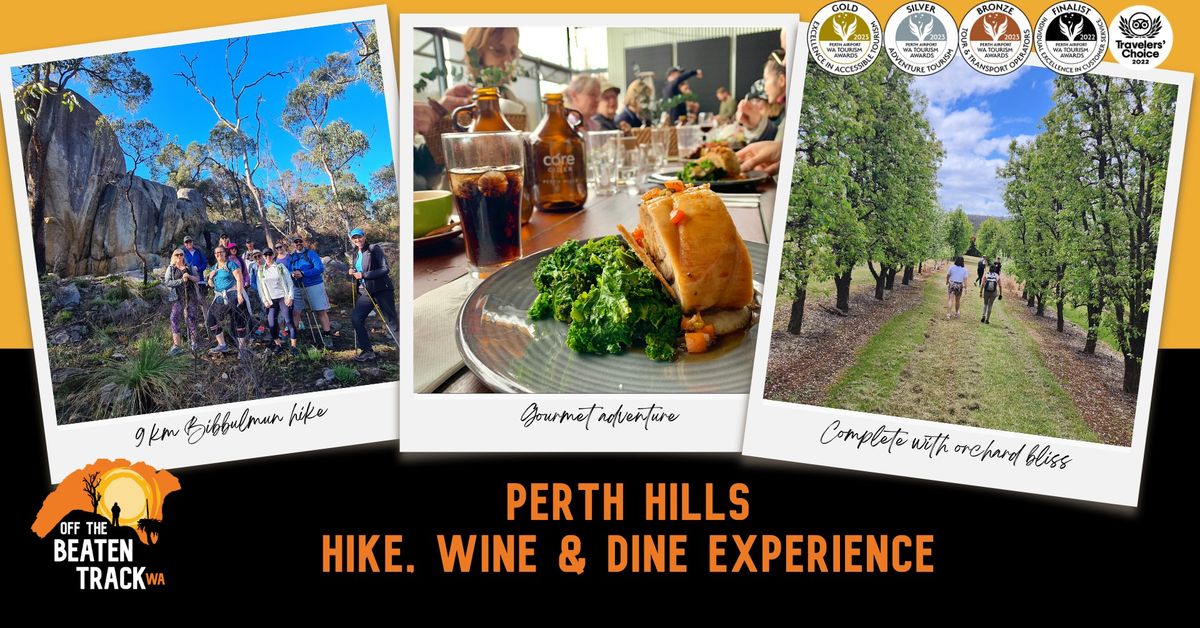 Perth Hills Hike, Wine & Dine Experience