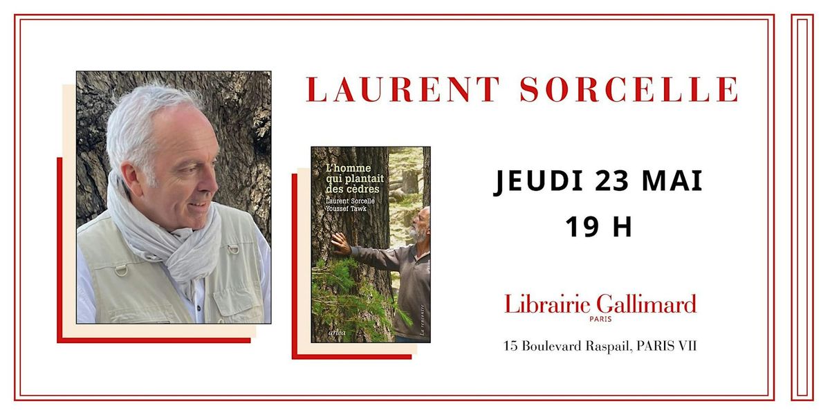 Laurent Sorcelle \u00e0 la Librairie Gallimard