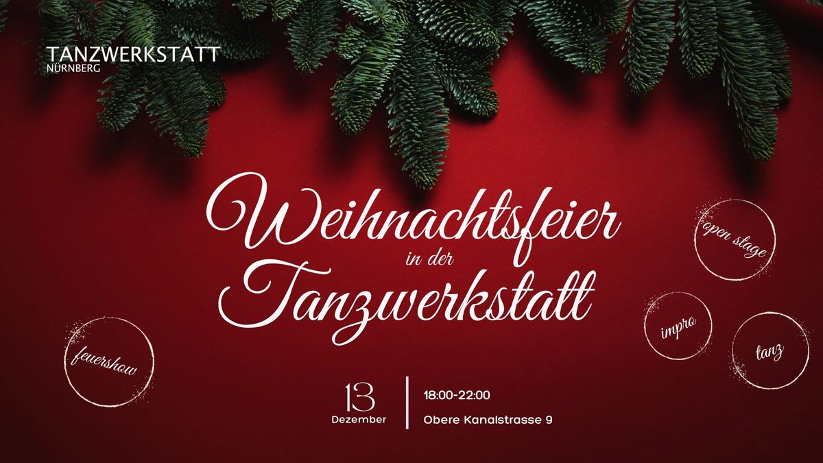 Weihnachtsfeier in der Tanzwerkstatt 