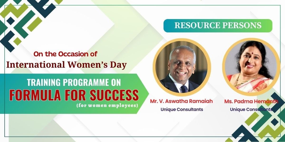 FORMULA FOR SUCCESS (for women employees)