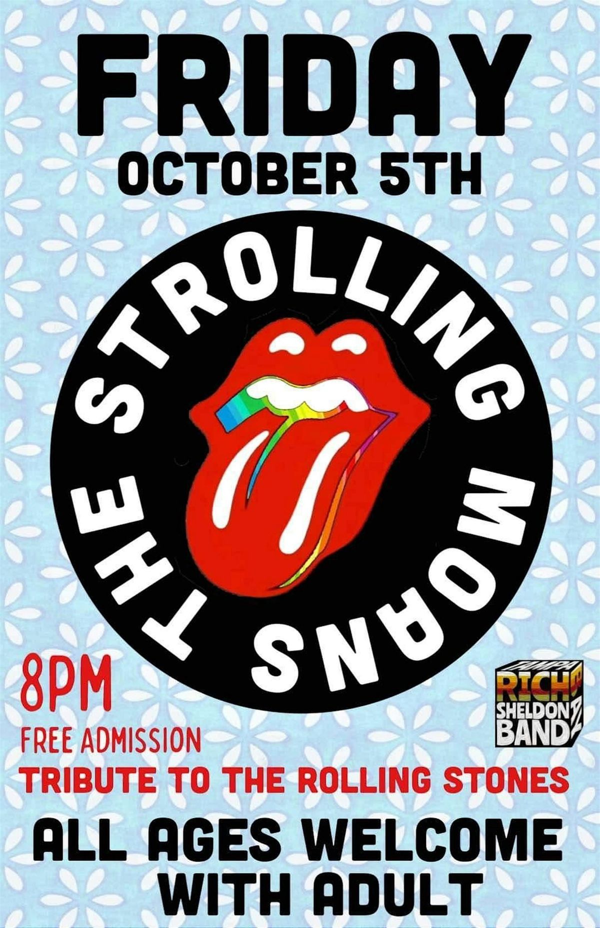 FREE ENTRY: The Rolling Stones Tribute: The Strolling Moans LIVE | Cage Brewing | SAT OCT 5 | 8pm