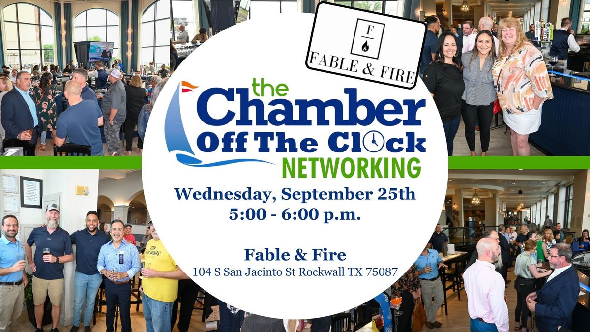 Off the Clock Networking @ Fable & Fire Bookshop Bistro