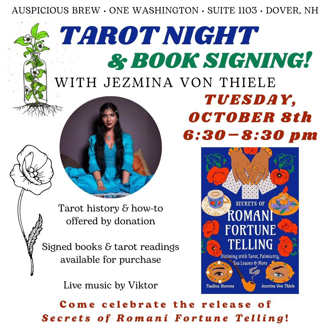 Tarot Night & Book Signing: "Secrets of Romani Fortune Telling" with Jezmina von Thiele