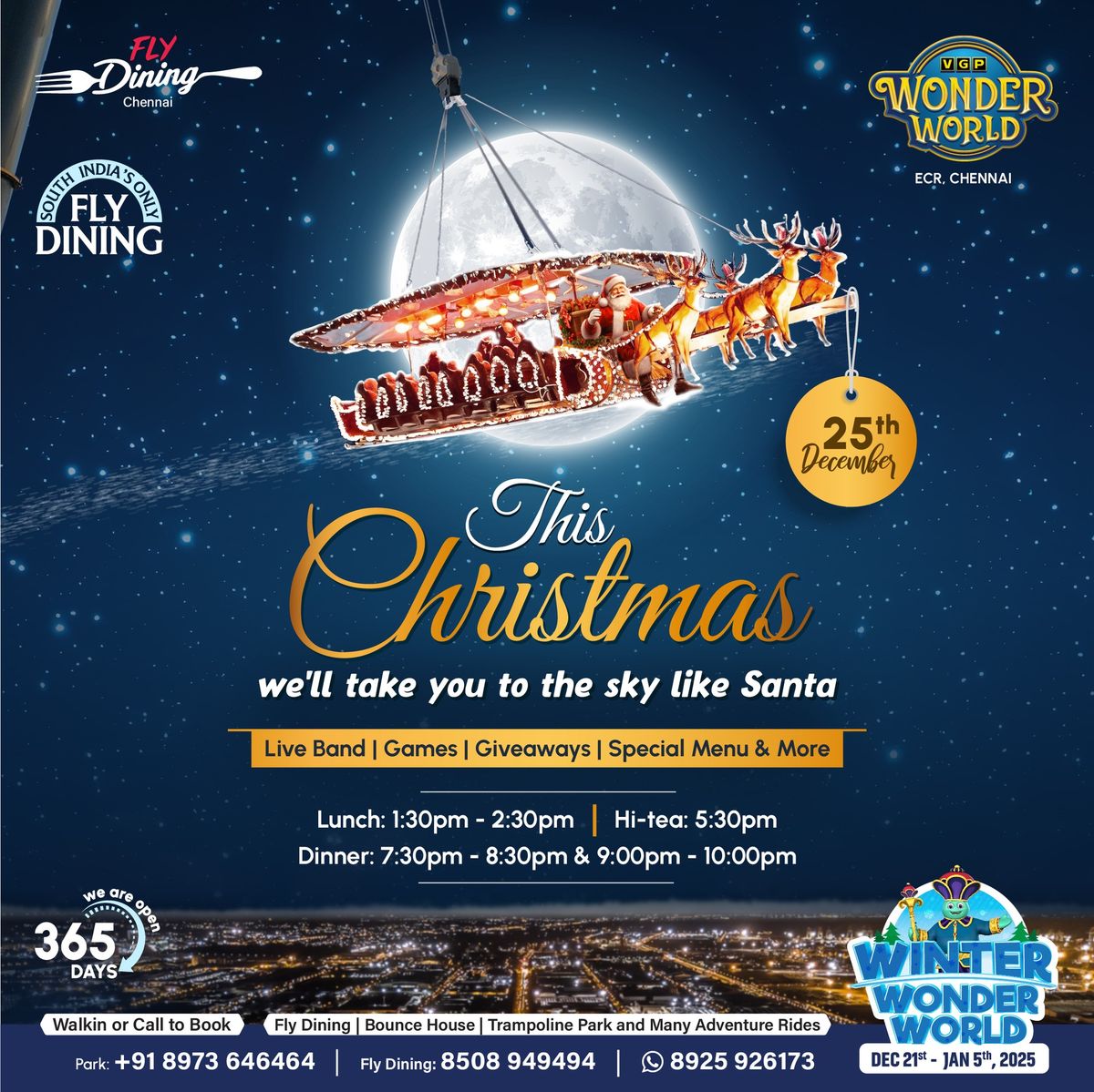 Celebrate Christmas at FLYDINING Chennai, ECR, Chennai