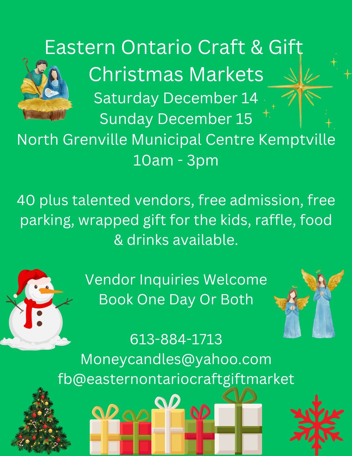 Eastern Ontario Craft & Gift Christmas Markets Kemptville