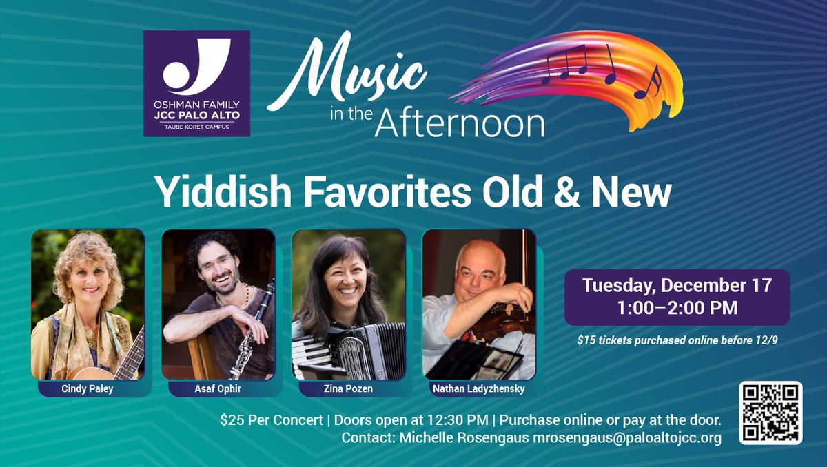 Yiddish Favorites Old and New