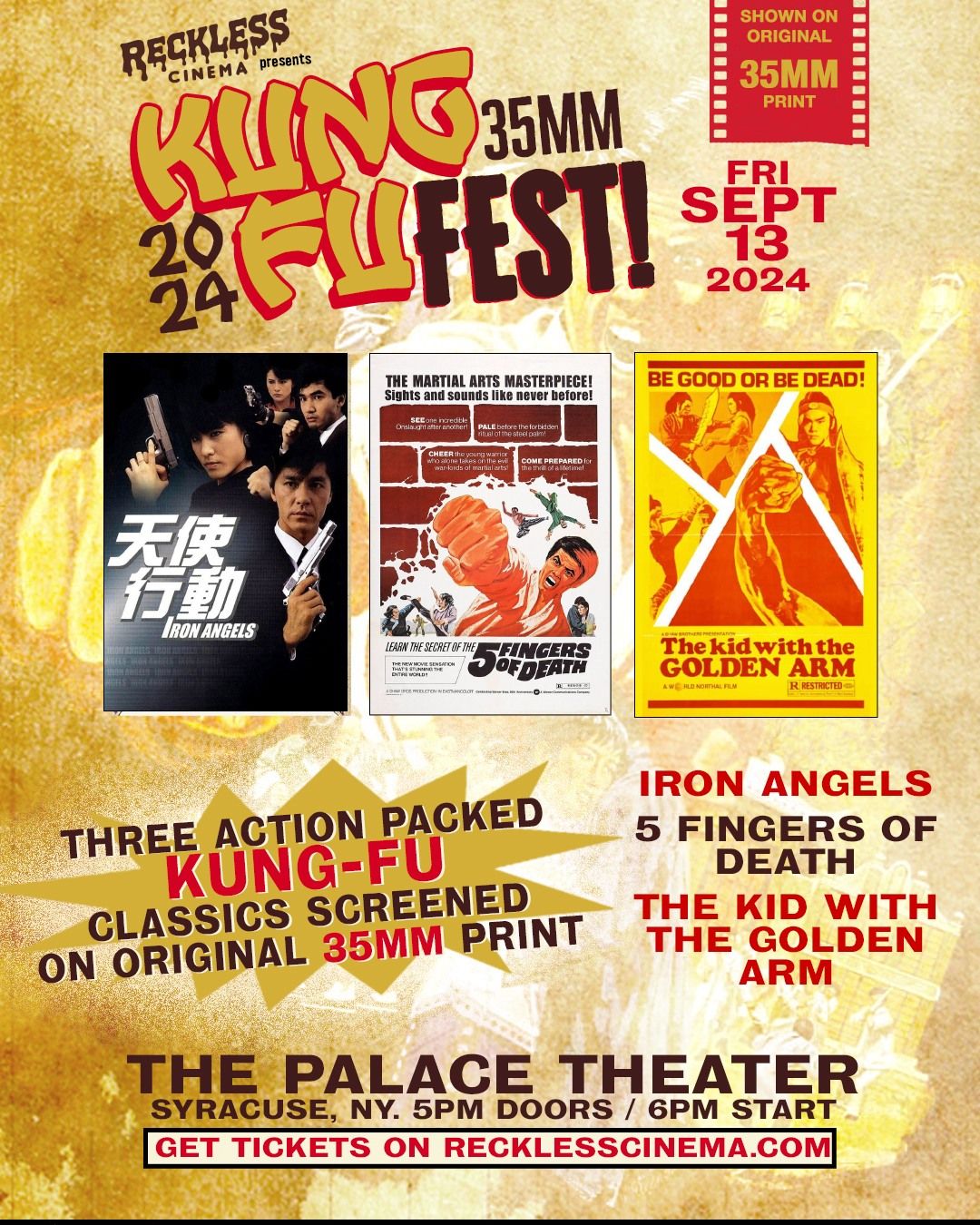 Kung Fu 35mm Fest 2024 - September 13th at The Palace Theatre