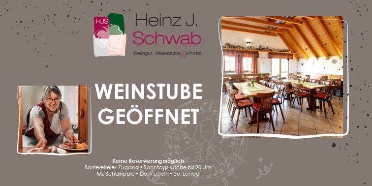 Weinstube im November\/Dezember ge\u00f6ffnet 27.11-01.12.2024 (barrierefrei)