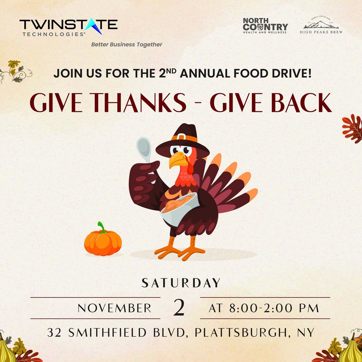 NCHW Give Thanks Give Back Food Drive