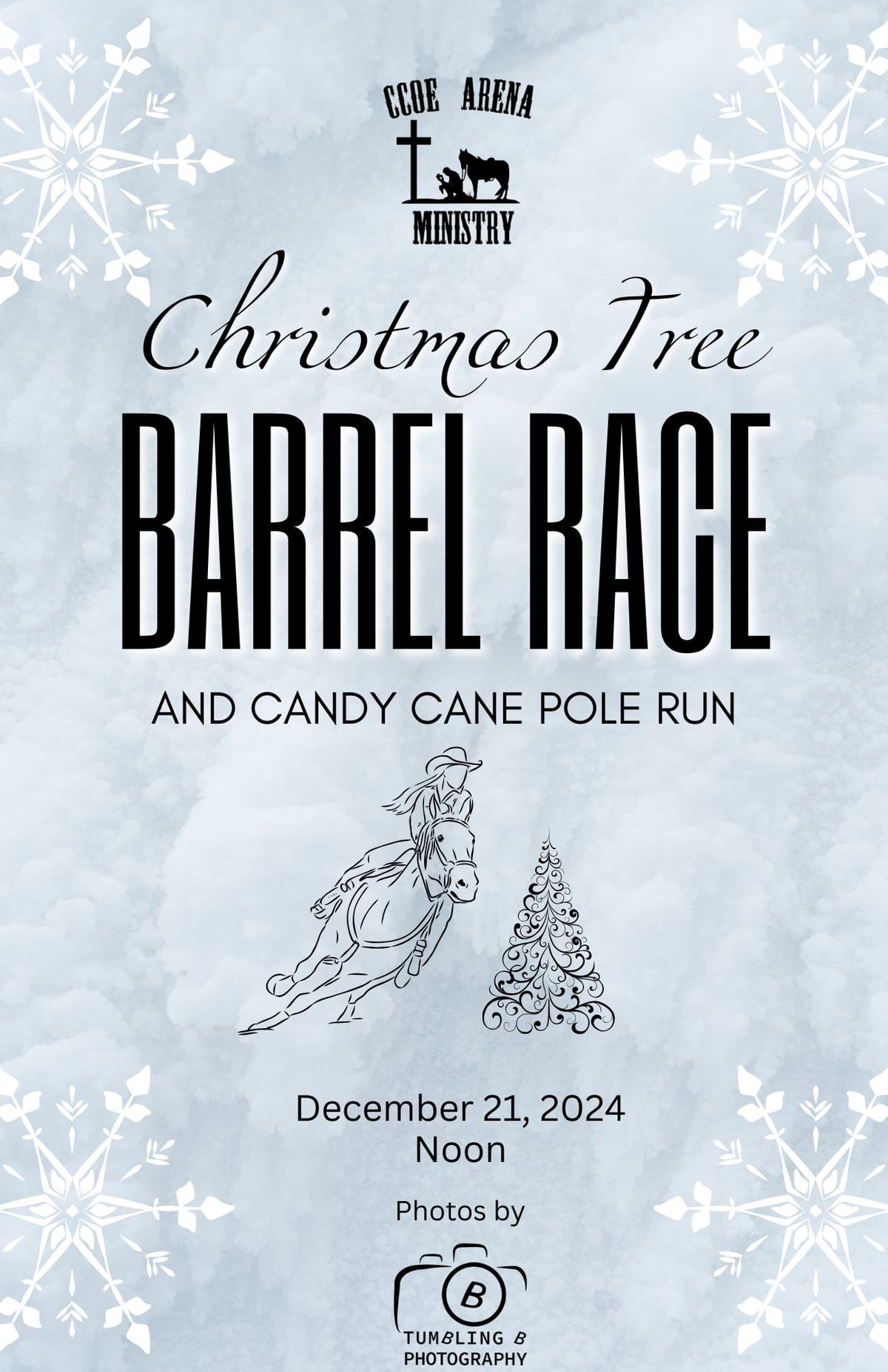 Christmas Tree Barrel Race & Candy Cane Pole Run